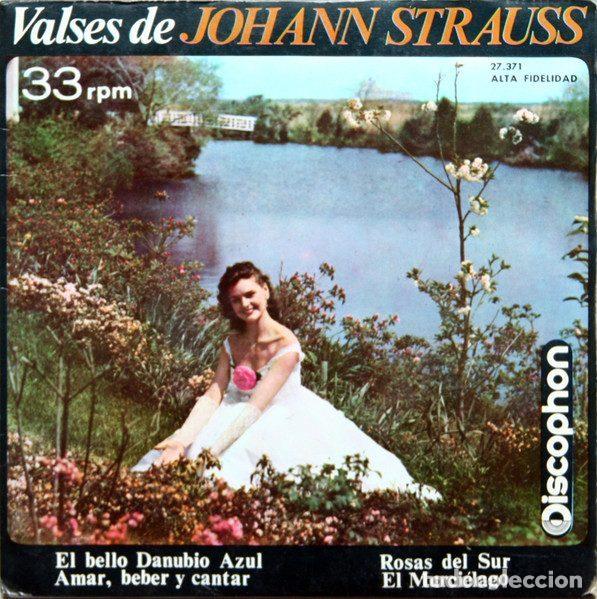 Disques de vinyle: Orquesta Sinfonica Vienesa Director: Hermann von Brauchscholtz &ndash; Valses De Johann Strauss...