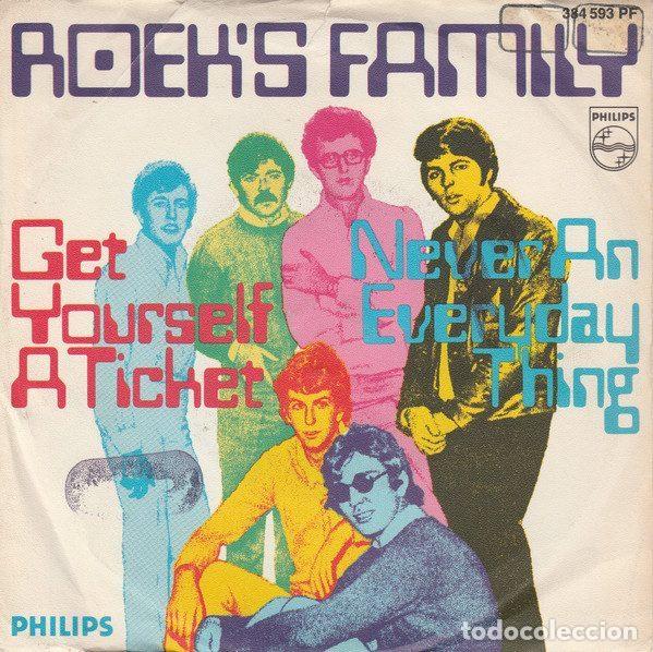 Dischi in vinile: Roek's Family &ndash; Get Yourself A Ticket / Never An Everyday Thing (Vinyl, Philips 384 593 PF)