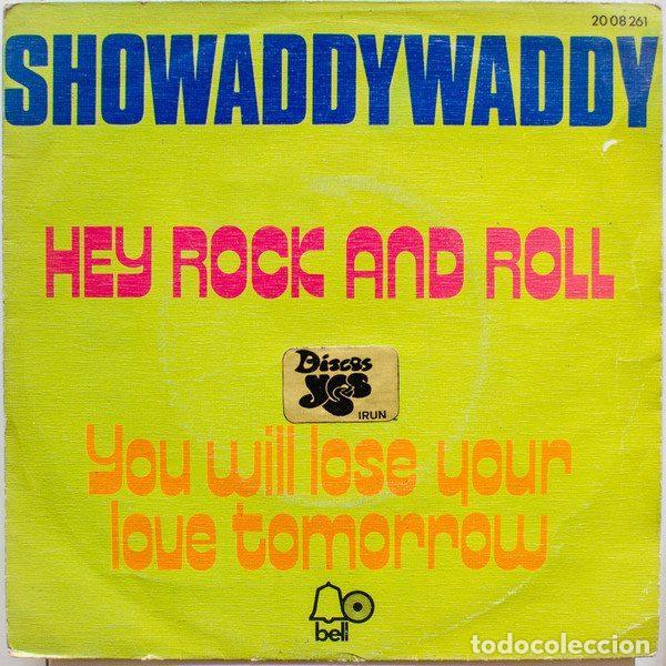 Dischi in vinile: Showaddywaddy &ndash; Hey Rock And Roll (Vinyl, Bell Records 20 08 261)