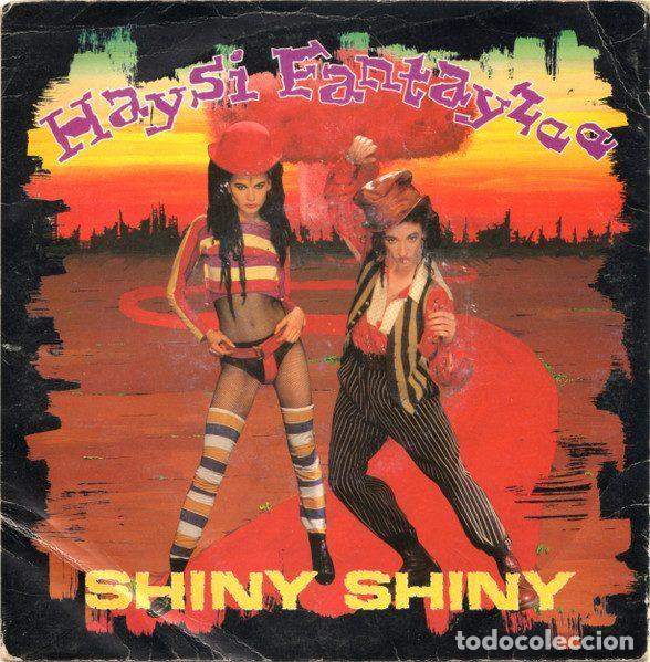 Dischi in vinile: Haysi Fantayzee &ndash; Shiny Shiny (Vinyl, Regard Records RG 106)