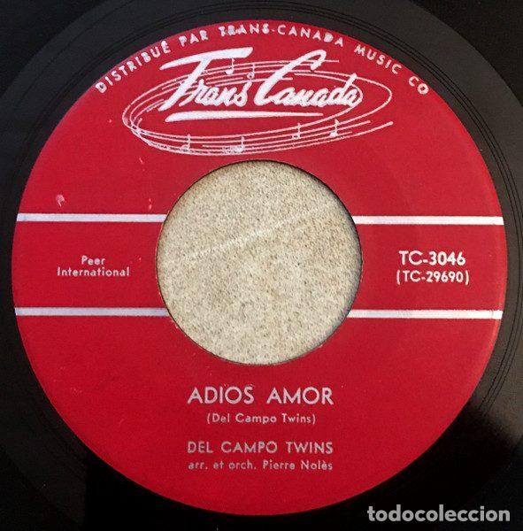 Dischi in vinile: Del Campo Twins &ndash; Adios Amor (Vinyl, Trans-Canada TC-3046)