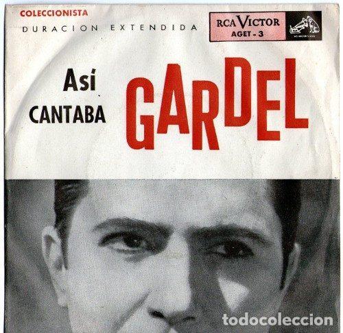 Discos de vinilo: Carlos Gardel &ndash; Asi Cantaba Gardel (Vinyl, RCA Victor AGET-3)