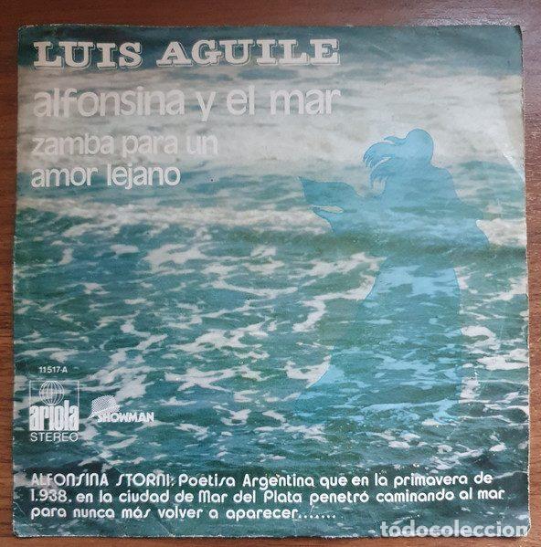 Vinyl records: Luis Aguile &ndash; Alfonsina y el Mar (Vinyl, Ariola 11517-A)