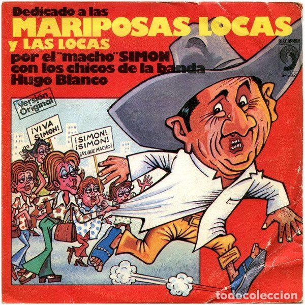 Dischi in vinile: Simon Diaz Con Hugo Blanco Y Su Conjunto &ndash; Mariposas Locas Y Las Locas (Vinyl, Discophon S-5321)