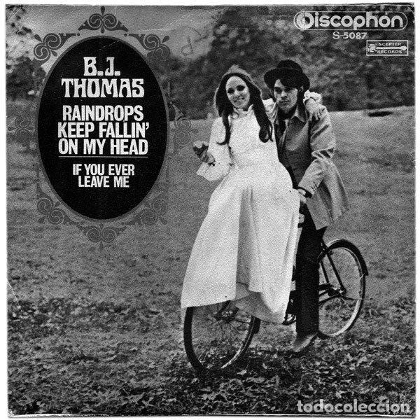 Discos de vinilo: B.J. Thomas &ndash; Raindrops Keep Fallin On My Head (Vinyl, Discophon S-5087) - Foto 2