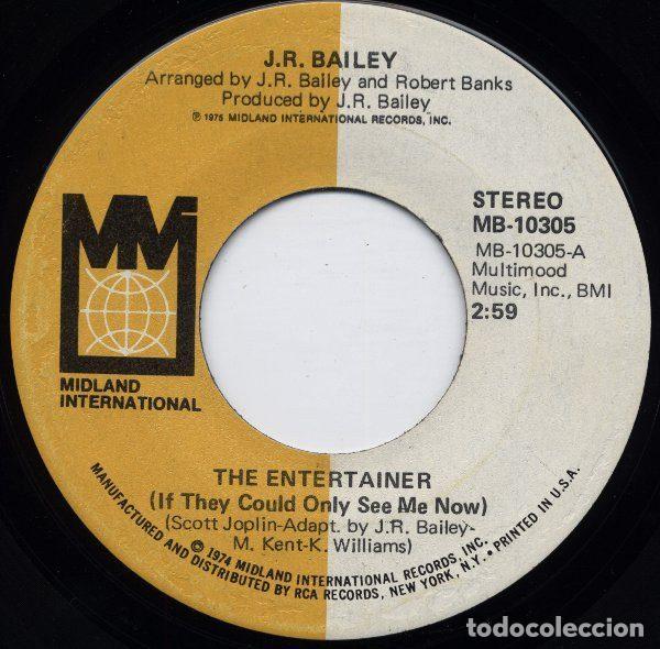 Discos de vinilo: J.R. Bailey &ndash; The Entertainer (If They Could Only See Me Now) (Vinyl, Midland International...