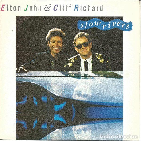 Vinyl-Schallplatten: Elton John & Cliff Richard &ndash; Slow Rivers (Vinyl, The Rocket Record Company 888 191-7)