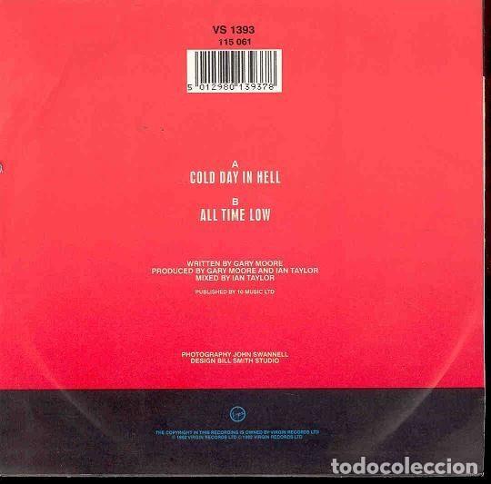 Discos de vinilo: Gary Moore &ndash; Cold Day In Hell (Vinyl, Virgin 115 061) - Foto 2