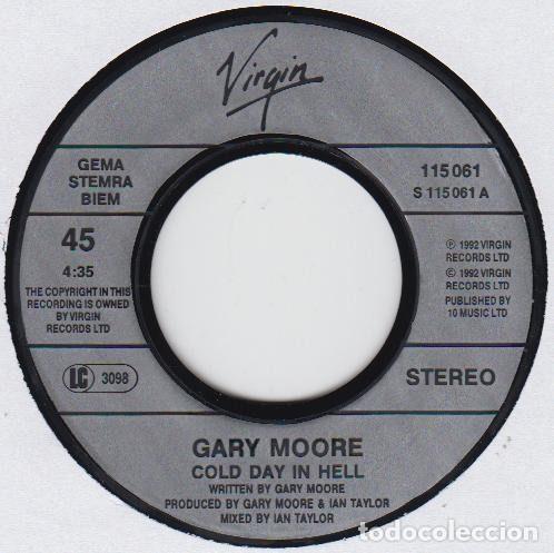 Discos de vinilo: Gary Moore &ndash; Cold Day In Hell (Vinyl, Virgin 115 061) - Foto 3