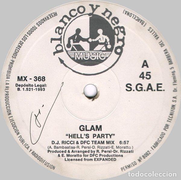 Discos de vinilo: Glam &ndash; Hells Party (Vinyl, Blanco Y Negro MX 368) - Foto 2