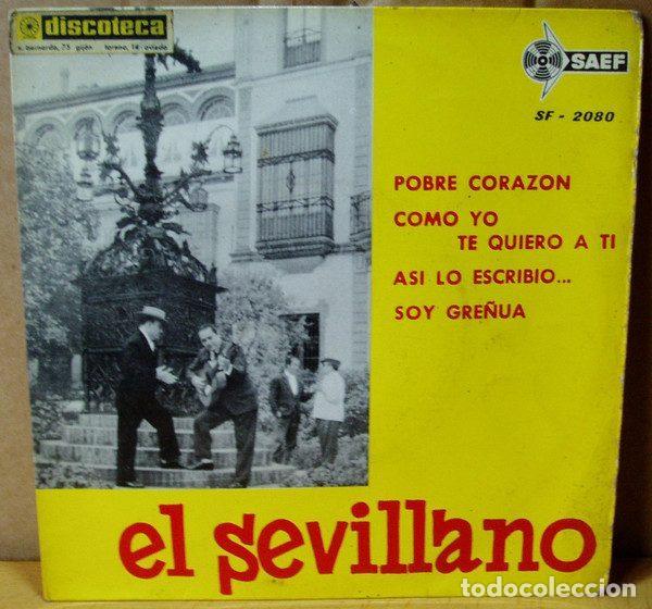 Disques de vinyle: El Sevillano &ndash; Pobre Corazon (Vinyl, Saef SF - 2080)