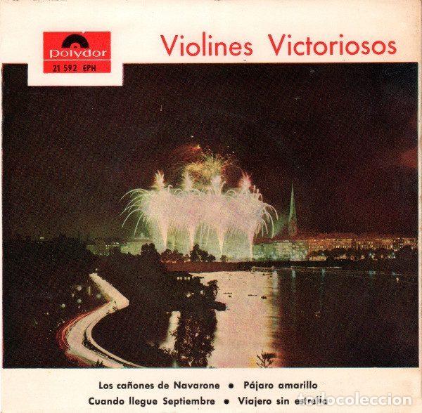 Disques de vinyle: Helmut Zacharias Y Sus Violines M&aacute;gicos &ndash; Violines Victoriosos (Vinyl, Polydor 21 592 EPH)