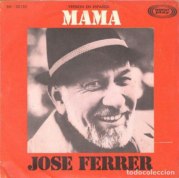 Vinyl-Schallplatten: Jos&eacute; Ferrer &ndash; Mama (Version En Espa&ntilde;ol) (Vinyl, Sonoplay SN-20.155)