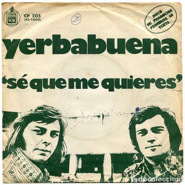 Discos de vinilo: Yerbabuena &ndash; Se Que Me Quieres / Maria (Vinyl, Hispavox CP 25 (45-1000))