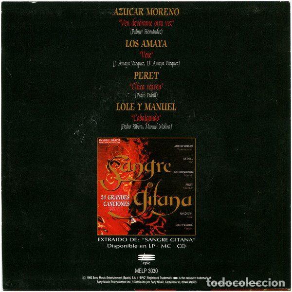 Discos de vinilo: Various &ndash; Sangre Gitana (Vinyl, Epic MELP 3030) - Foto 2