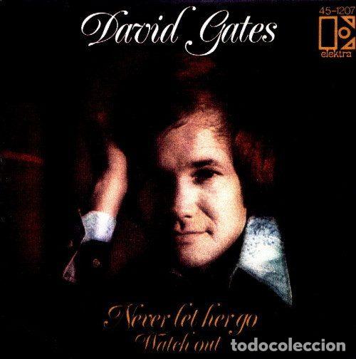Discos de vinilo: David Gates &ndash; Never Let Her Go (Vinyl, Elektra 45-1207)