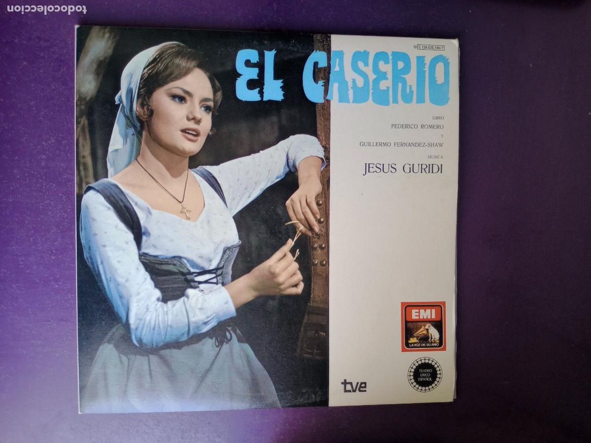 Discos de vinilo: EL CASERIO - ROMERO, SHAW, GURIDI - DOBLE LP EMI 1979 - ZARZUELA CLASICA - SAGI VELA, DOLORES PEREZ