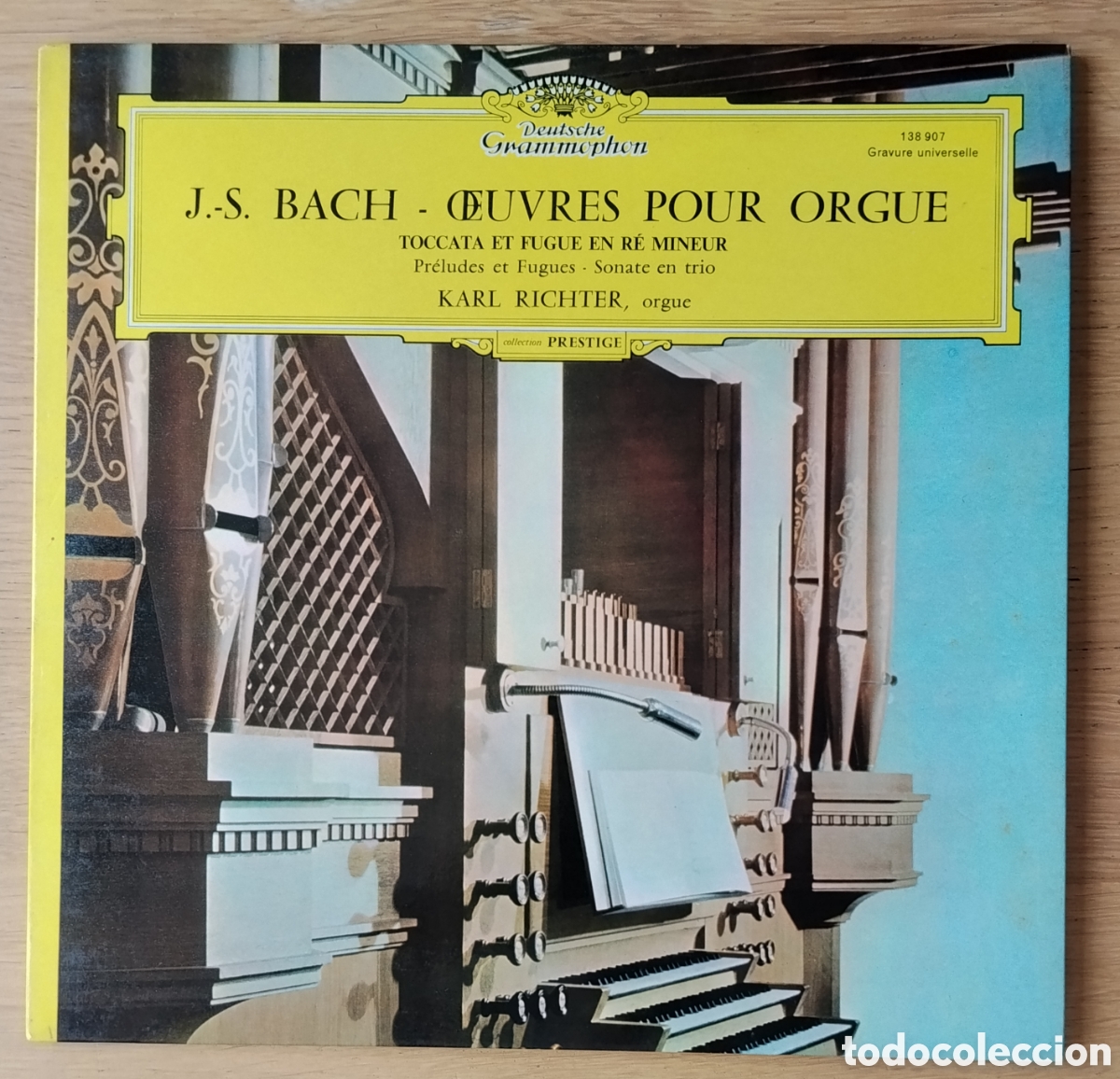 Discos de vinilo: JOHANN SEBASTIAN BACH: &rdquo;OEUVRES POUR ORGUE&rdquo; LP VINILO