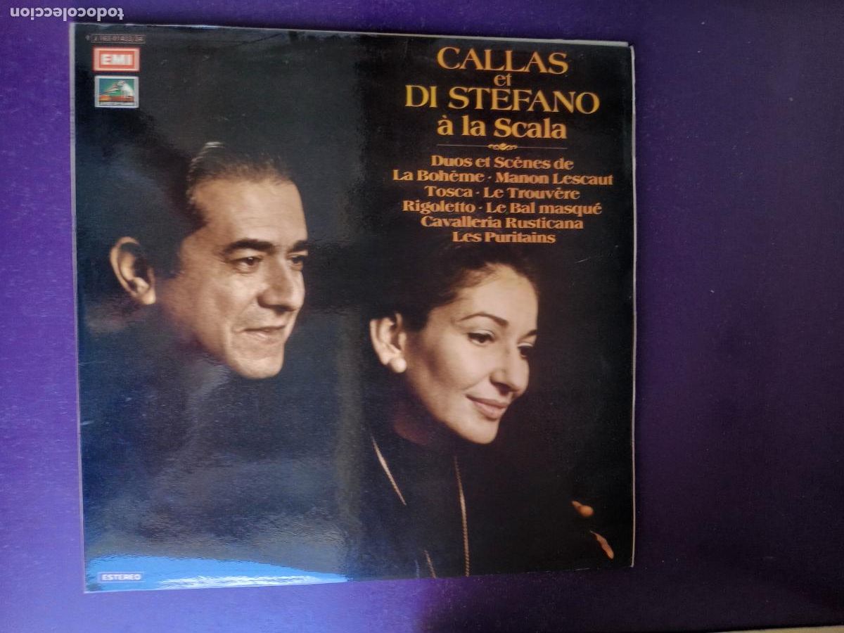 Discos de vinilo: Maria Callas & Giuseppe di Stefano En La Scala - DOBLE LP EMI 1975 - MUY POCO USO - BOHEME, TOSCA, E