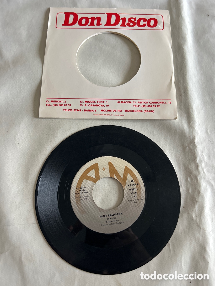 Discos de vinilo: Disco de vinilo Single Don Disco.Peter Frampton - Foto 2