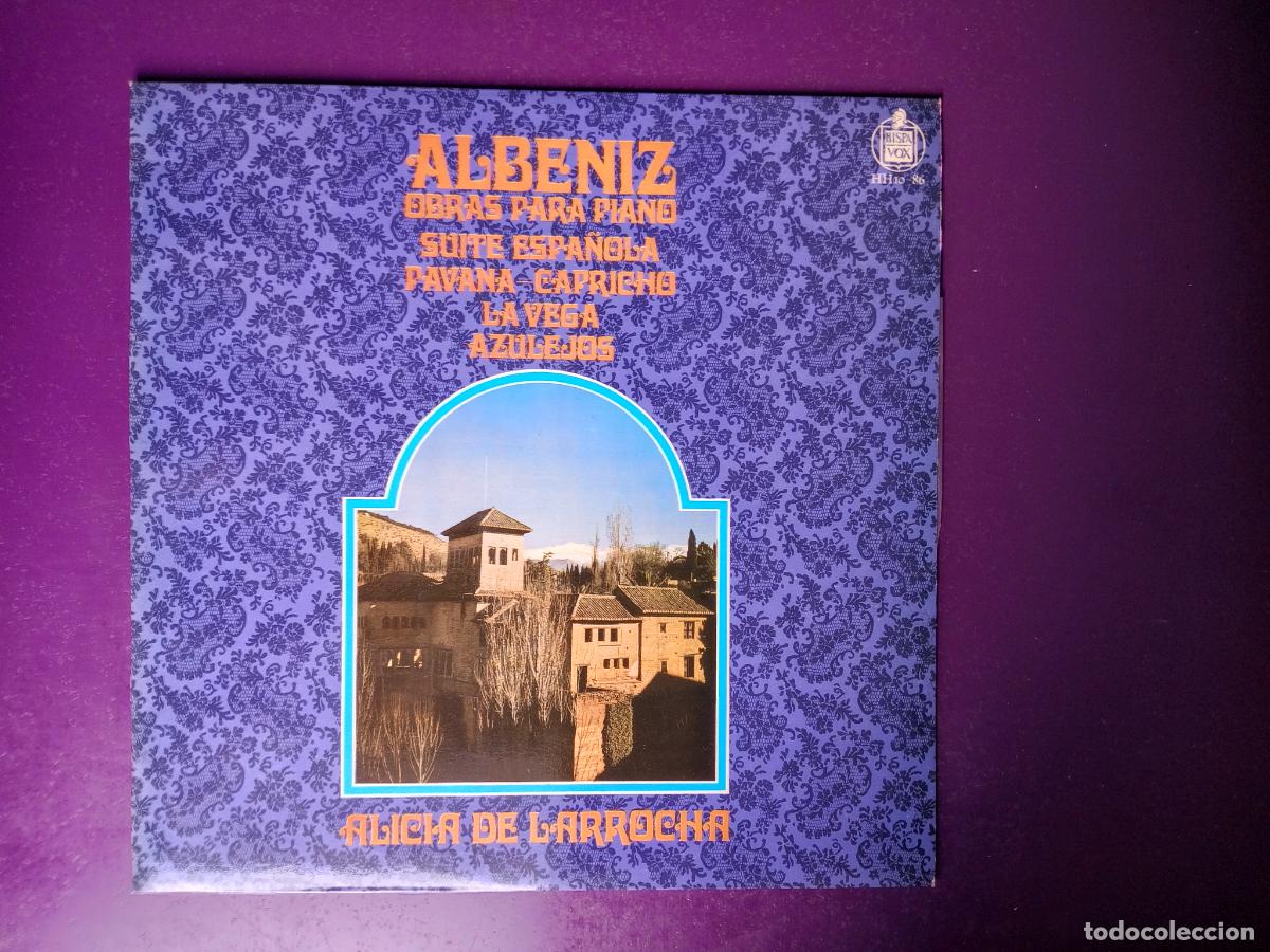 Discos de vinilo: Albeniz - Alicia De Larrocha &ndash; Obras Para Piano - LP HISPAVOX 1968 -