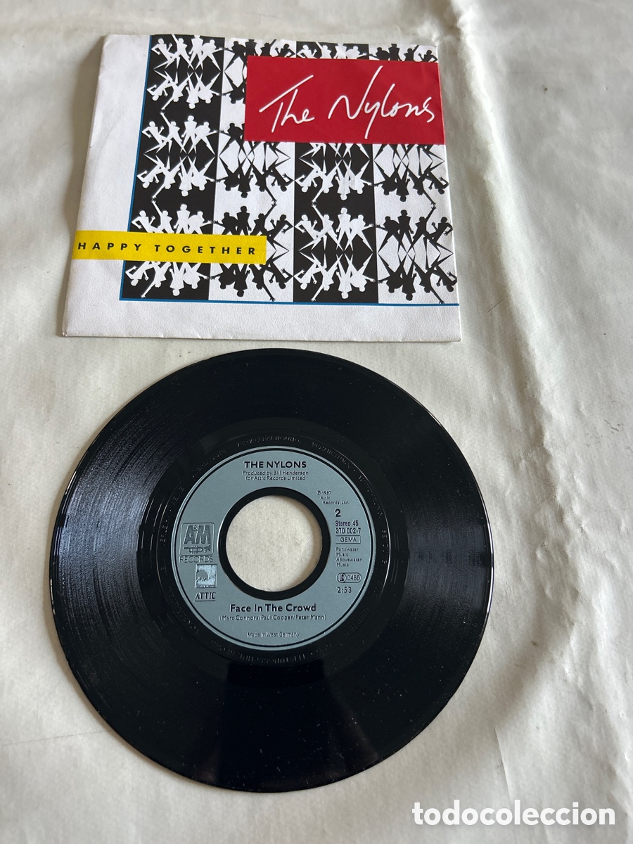 Discos de vinilo: Disco de vinilo single The Nylons.Happy together - Foto 1