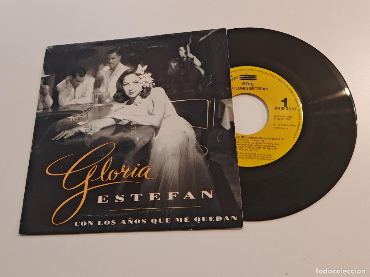 Discos de vinilo: GLORIA ESTEFAN Con los a&ntilde;os que quedan SINGLE VINILO PROMO ESPA&Ntilde;A 1993 1 TEMA