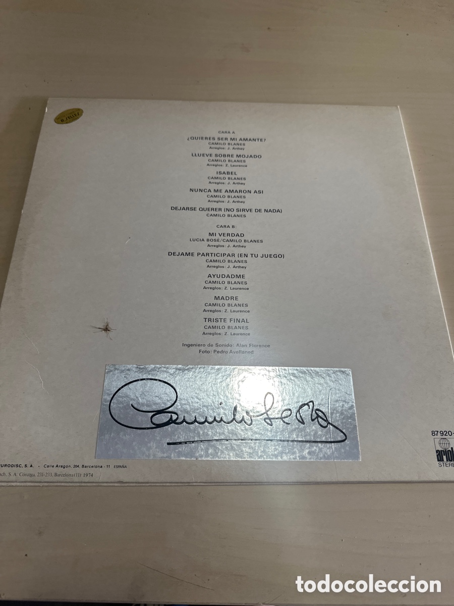 Discos de vinilo: VIN7978 Camilo segunda mano - Foto 2