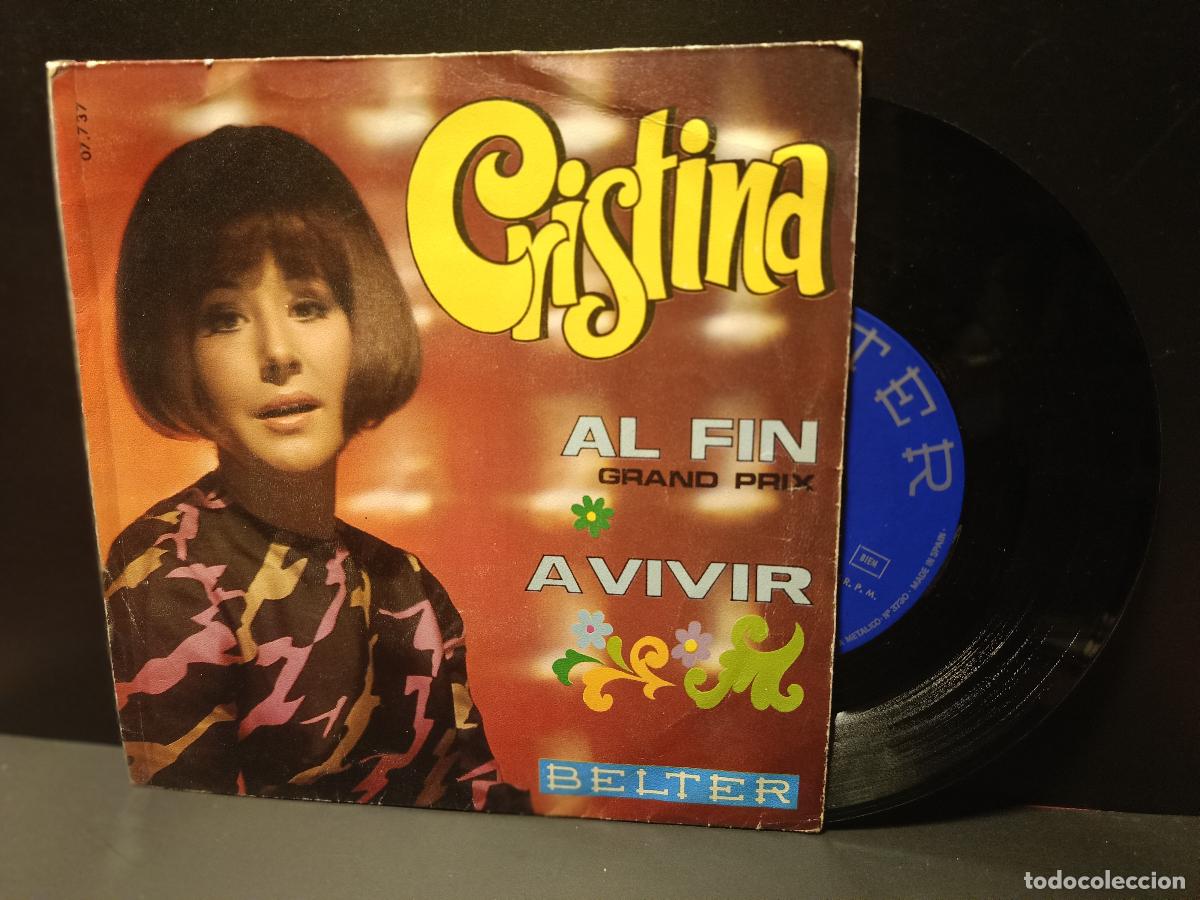 Discos de vinilo: CRISTINA AL FIN A VIVIR SNGLE BELTER 1970 PEPETO