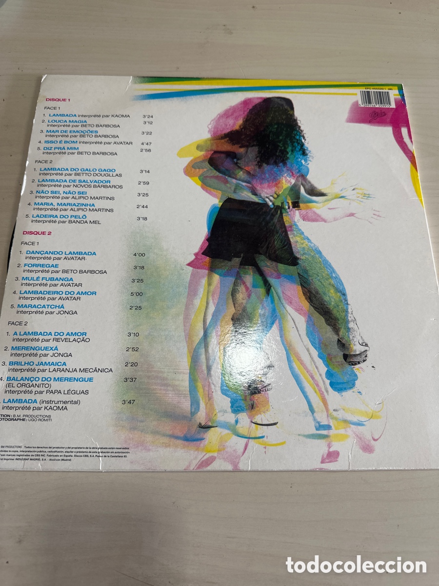 Discos de vinilo: VIN8012 lambada segunda mano - Foto 2