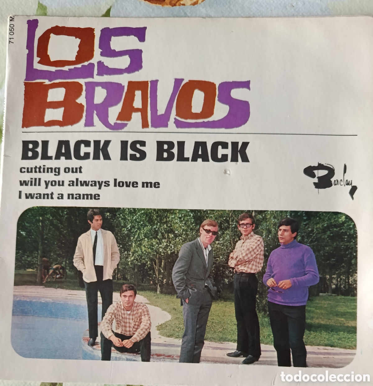 Dischi in vinile: Los Bravos Ep sello Barclay editado en Francia.