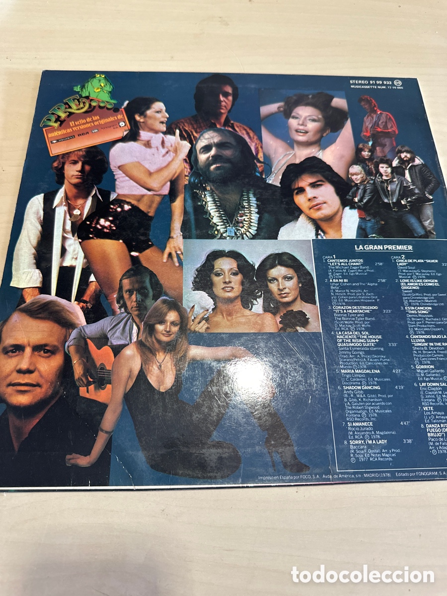 Discos de vinilo: VIN8020 la gran premier segunda mano - Foto 2