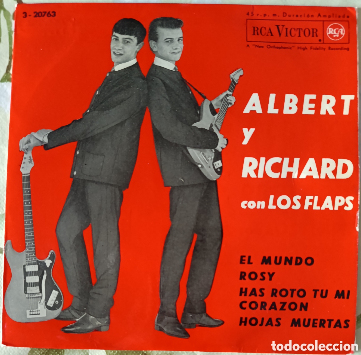Dischi in vinile: Albert and Richard Ep sello RCA V&iacute;ctor editado en Espa&ntilde;a.
