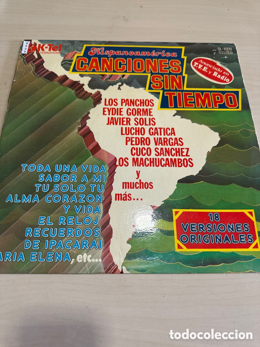 Discos de vinilo: VIN8025 Hispanoam&eacute;rica canciones sin tiempo segunda mano