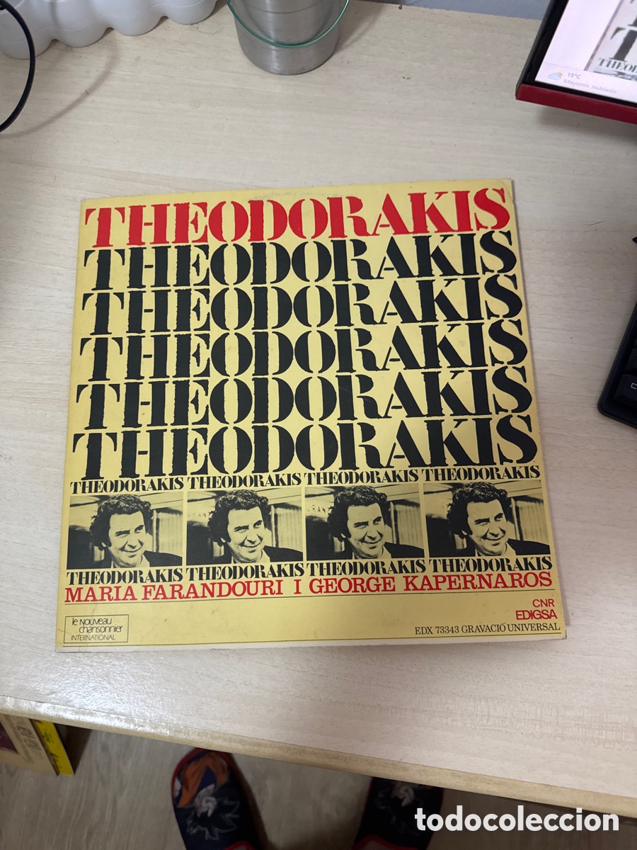 Discos de vinilo: DISCO VINILO THEODORAKIS MAR&Iacute;A FARANDOURI I GEORGE KAPERNAROS 1973
