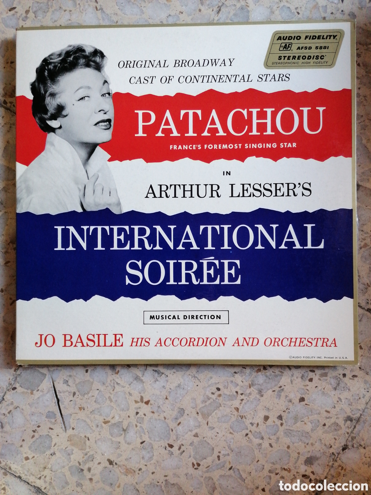 Discos de vinilo: LP PATACHOU JO BASILE ARTHUR LESSER INTERNATIONAL SOIREE 1958 USA PORTADA DOBLE EX
