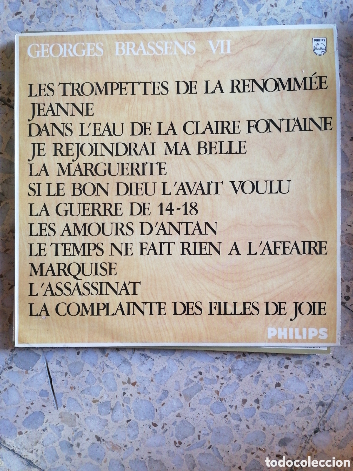 Discos de vinilo: LP GEORGES BRASSENS VII FRANCIA - Foto 1