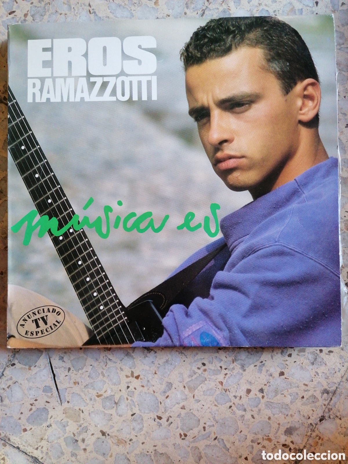 Discos de vinilo: LP EROS RAMAZZOTTI MUSICA ES 1988 ESPA&Ntilde;A INSERT