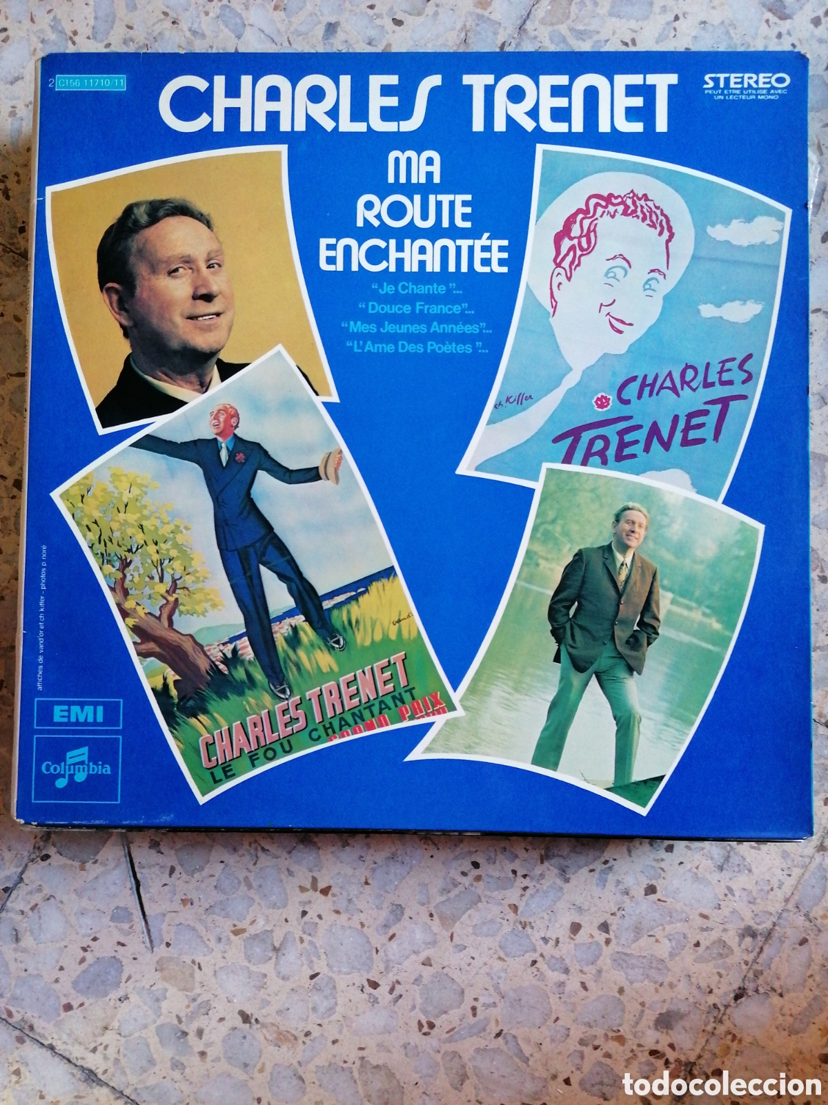 Discos de vinilo: LP CHARLES TRENET MA ROUTE ENCHANTEE 1978 FRANCIA EX PORTADA DOBLE