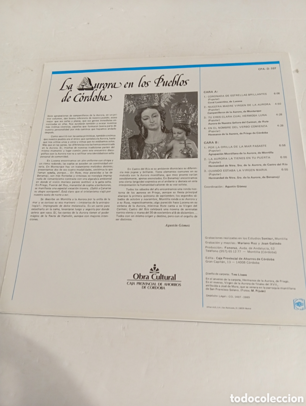 Discos de vinilo: La aurora de los pueblos de C&oacute;rdoba - Foto 2