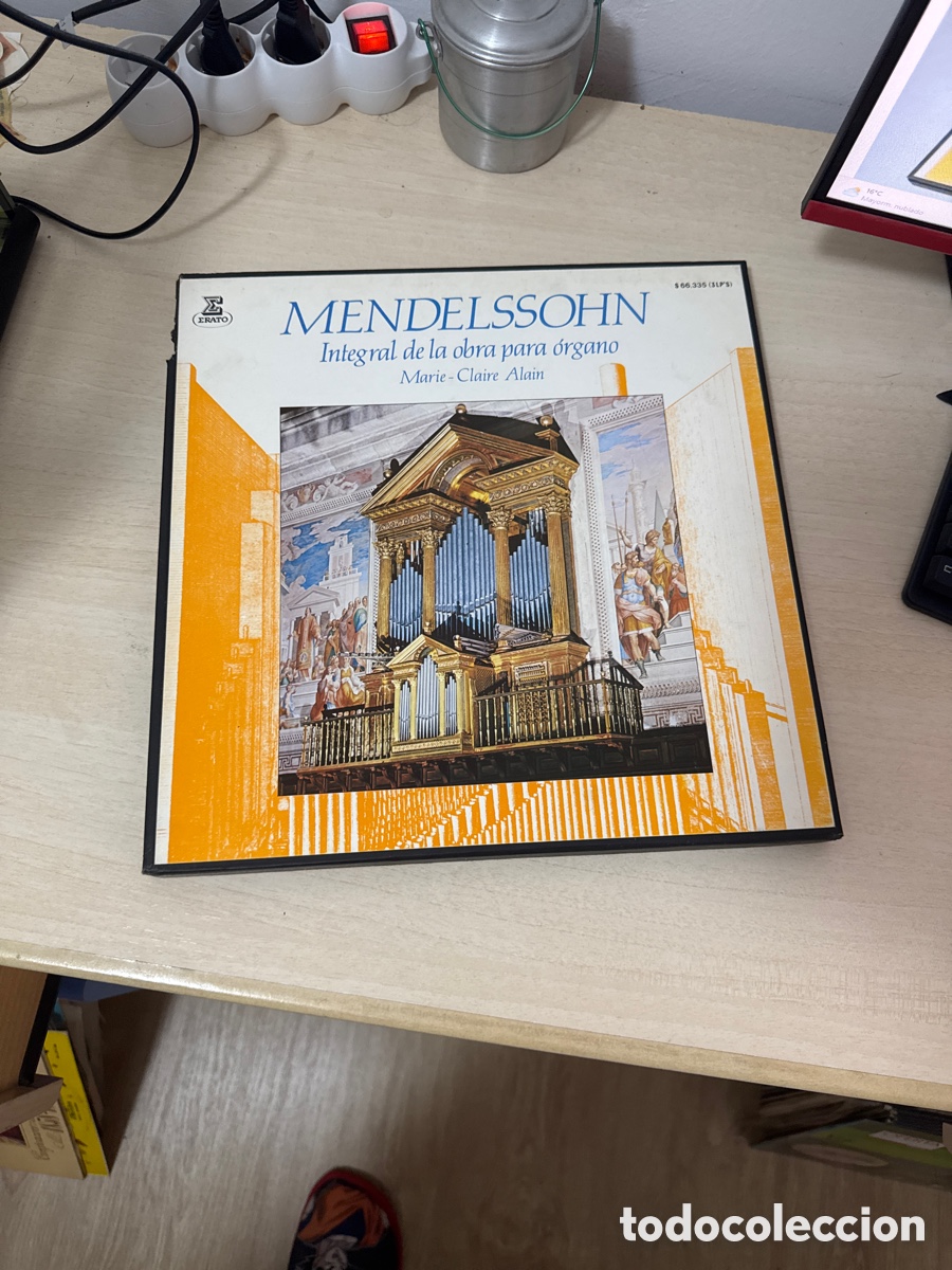 Discos de vinilo: DISCO VINILO MENDELSSOHN INTEGRAL DE LA OBRA PARA ORGANO MARIE - CLAIRE ALAIN