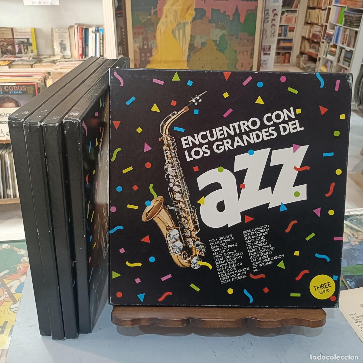 Discos de vinilo: Encuentro con los Grandes del Jazz - 5 Box. con 3 LPs. + Libreto, Completa - Roulette 1984