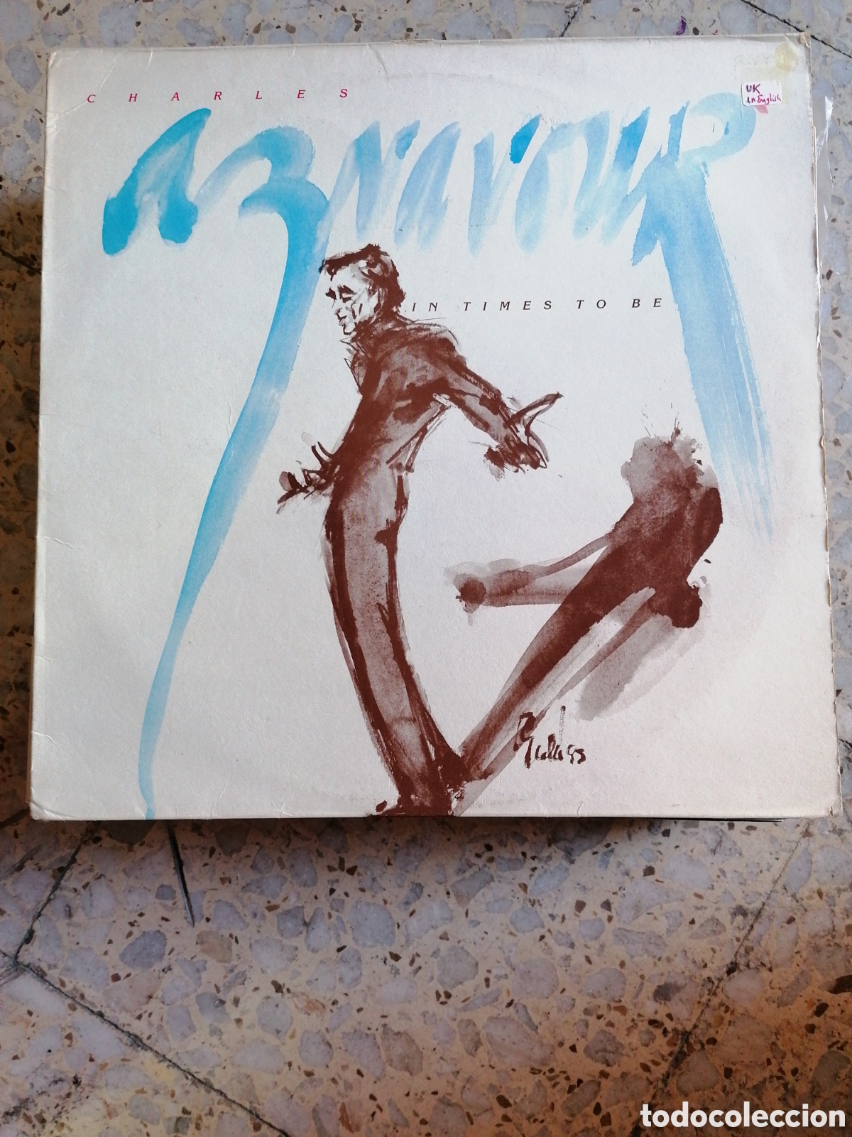 Discos de vinilo: LP AZNAVOUR IN TIMES TO BE 1983 EDICION UK EX
