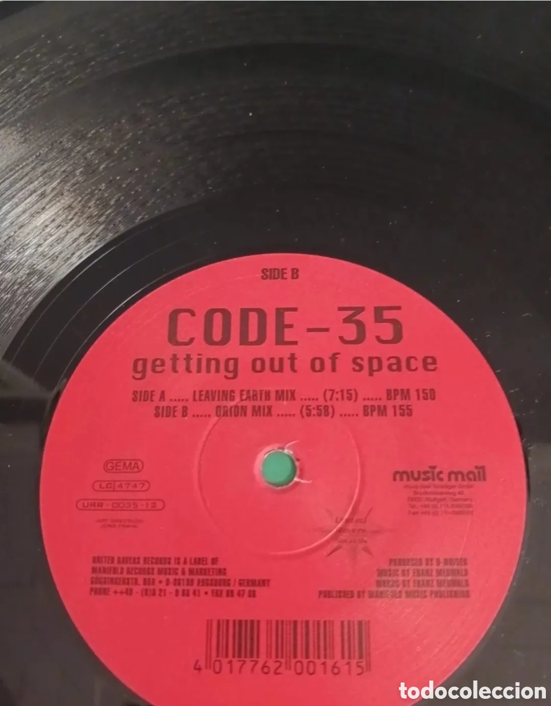 Discos de vinilo: Vinilo CODE- 35 / getting out of space - Foto 1