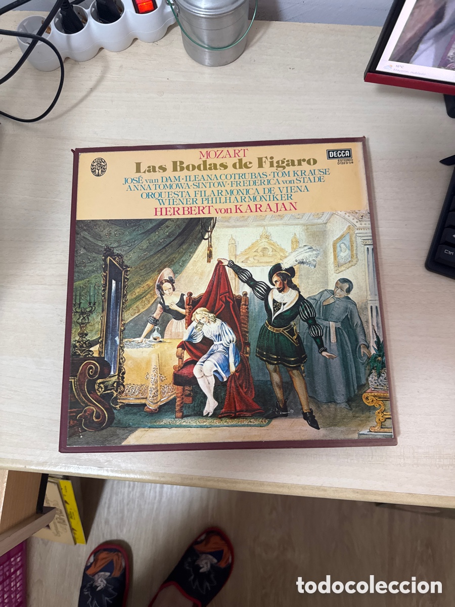 Discos de vinilo: DISCO VINILO LAS BODAS DE F&Iacute;GARO MOZART HERBERT VON KARAJAN 1980