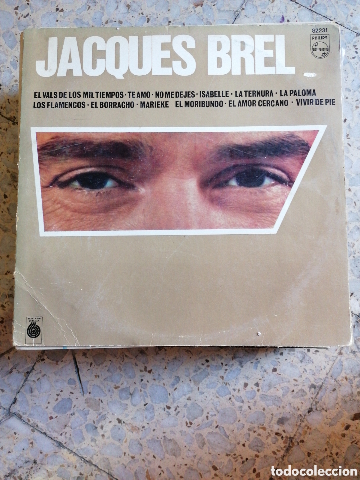 Discos de vinilo: LP JACQUES BREL CON FRANCOIS RAUBER EL VALS DE LOS MIL TIEMPOS EDICION ARGENTINA MUY RARO