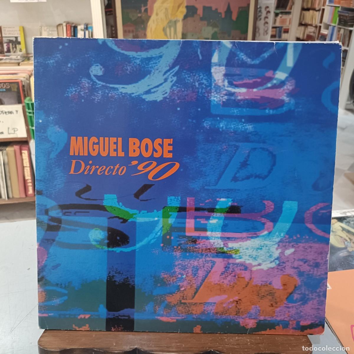 Discos de vinilo: Miguel Bos&eacute; - DIrecto &acute;90 - Doble LP. sello WEA 1991