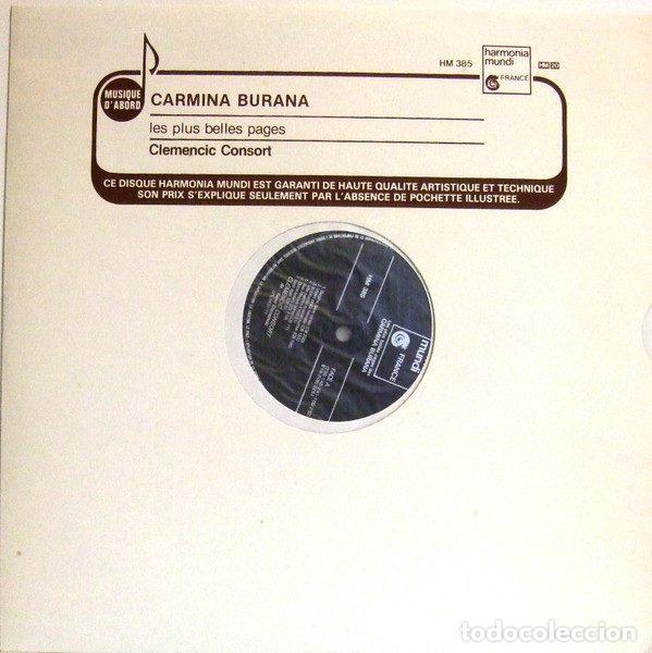 Dischi in vinile: Clemencic Consort &bull; Ren&eacute; Clemencic &ndash; Les Plus Belles Pages Des Carmina Burana (Vinyl, Harmonia...