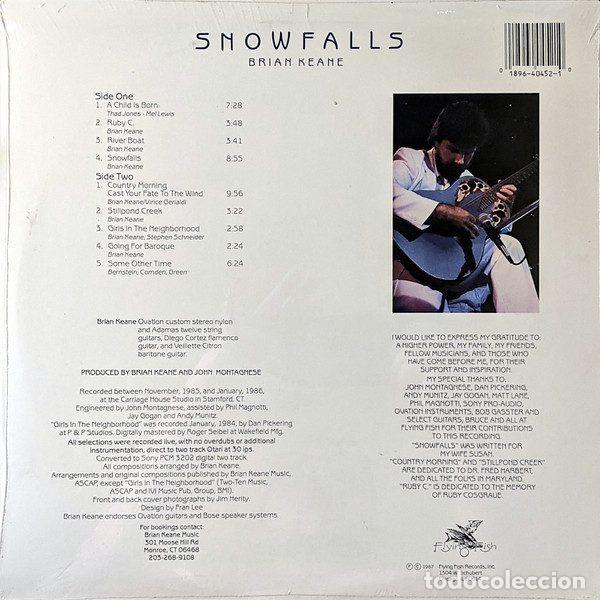 Discos de vinilo: Brian Keane &ndash; Snowfalls (Vinyl, Flying Fish FF 452) - Foto 2