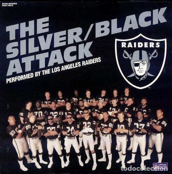Disques de vinyle: The Los Angeles Raiders &ndash; The Silver/Black Attack (Vinyl, Rhino Records RNEP 70615)